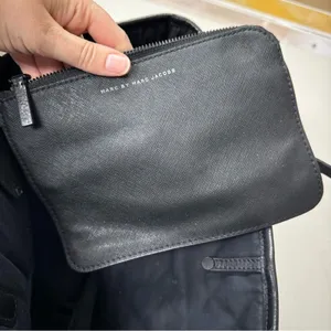 Marc by Marc Jacobs Black Quilted Tote Shoulder Bag With Pouch Purse Handbag thumbnail 6