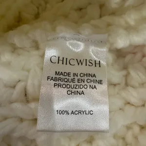 Chicwish Sweater Cream Hand Knit Cardigan Chunky Fisherman - Check Measurements thumbnail 8