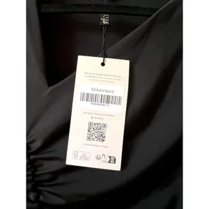 Oh Polly Rea Long Sleeve Asymmetric Mini Dress in Black size 6 New thumbnail 5