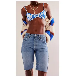 NWT Free People Ghost Town Long Denim Short Size 29 thumbnail 3