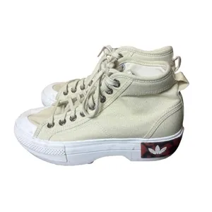 Adidas Originals Nizza Trek Shoes Sandy Beige Platform Mid Top Sneakers Womens 7 thumbnail 3