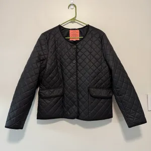 J. Crew Signature Puffer Quilted‎ Lightweight lady jacket in Black Size 14 thumbnail 3