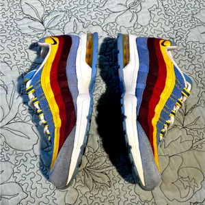 Nike Air Max 95 Zen University Blue Team Red Varsity Yellow White Sz 7 💛 thumbnail 4