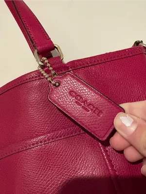 Coach Crossgrain Leather convertible‎ Pocket Tote F34497 Cranberry thumbnail 8