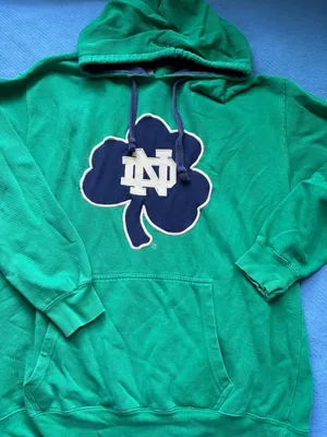 Notre Dame hoodie Green Size XL thumbnail 1