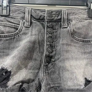 Free People We the Free Jean Shorts Button‎ Fly Distressed Women's Size 2… thumbnail 3