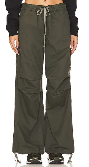 Superdown Army Green Cargo Pants Small Baggy Wide Leg Jogger Revolve $82 NEW thumbnail 1