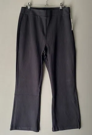 Anthropologie‎ Sanctuary sz L black pin stripped dress pants thumbnail 1