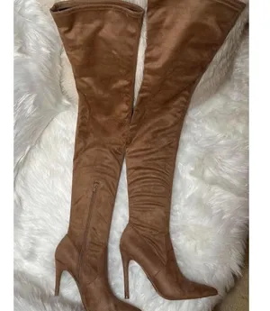 Forever 21 Brown Suede Tall Boots thumbnail 2