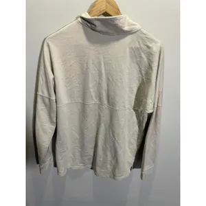 Holloway Womens Quarter Snap Pullover‎ Sweatshirt Gray Fleur De Lis Patch Large thumbnail 4