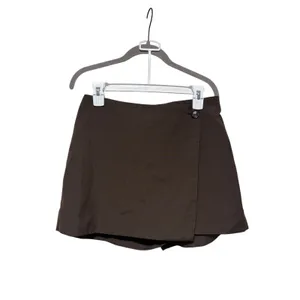 H&M Brown Skort Size 6 Women's Skort with Button Detail thumbnail 2