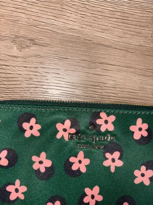 Kate Spade Green Floral Wallet Wristlet NEW thumbnail 9
