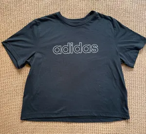 adidas Black Cropped Tee thumbnail 1