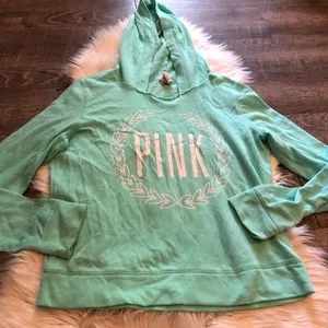 Victoria's Secret Pink Green Hoodie thumbnail 1