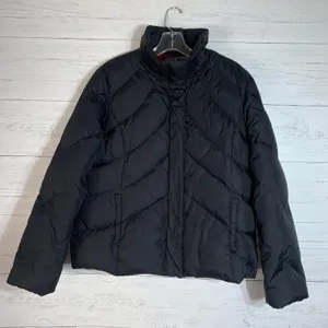 Womens down feather black puffer jacket XL juniors or M reg. thumbnail 7