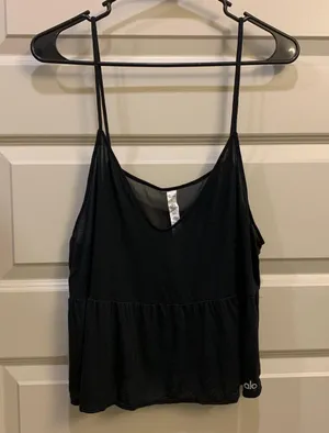 Alo Black Flutter Tank thumbnail 4