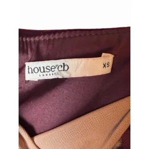 House of CB Ivy Black Cherry Velvet Maxi Dress XS thumbnail 13