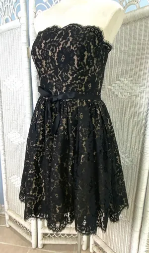 Robert Rodriguez Target x Neiman Marcus Black Lace Party Dress Size 10 thumbnail 1
