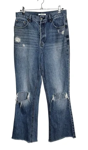 Pacsun High Rise‎ Bootcut Distressed Destroyed Faded Grunge Denim Jeans Size 30 thumbnail 1