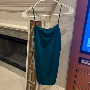 Windsor teal body con strappy back dress thumbnail 2