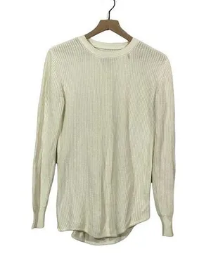 Unif X Urban Outfitters Pullover Waffle Knit Sweater - Cream - Small thumbnail 1
