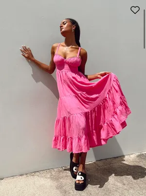 Princess Polly Joella Midi Dress Pink thumbnail 8