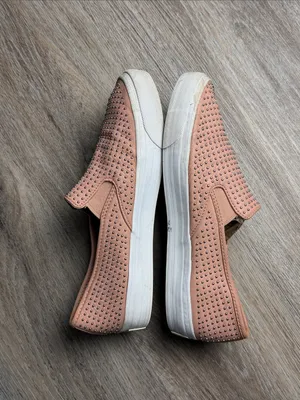 Coach Maggie Studded Slip On Sneakers Blush Pink Leather Shoes Women’s 10B thumbnail 9