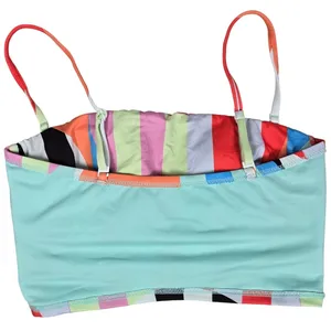 Sanctuary Swim Multi Color Striped Bandeau Bikini Top SABH23401 Small‎ NEW thumbnail 4