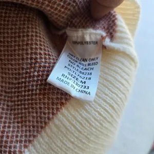 Umgee USA NWT Women Cream Rust Animal Print‎ Button Front Cardigan Sweater M thumbnail 6