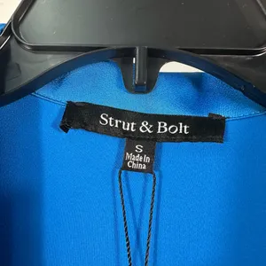 Strut and Bolt Blue Long Sleeve Pantsuit Size Small NWT thumbnail 6