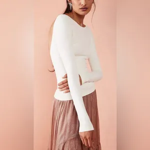 Free People NWOT Intimately FP Low-Back Seamless Long Sleeve thumbnail 2