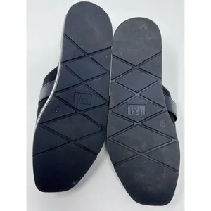 Time and Tru Women's Black Faux Suede Buckle Mules‎ Size 8 thumbnail 5
