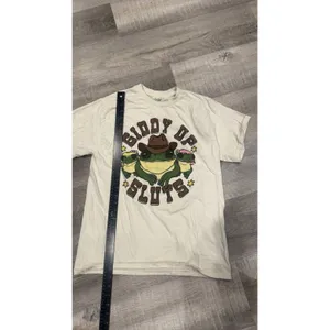 Cowboy T-shirt Spencers Graphic SZ M Giddy Up Funny , Frogs, Humor thumbnail 4