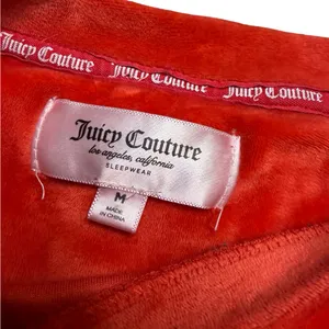 🍒✨ Juicy Couture Velour JUICY Logo Lounge Sleep Top Size M ✨🍒‎ thumbnail 3