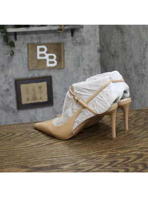 NWT Aldo Womens Kymmberly Strappy Pointed Toe Heels 14028467 Cream Brown 7B thumbnail 9