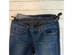 Women's Size Medium Maternity Jeans Slim Fit Dark Wash Casual thumbnail 6