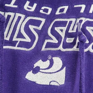 National Collegiate Athletic Association Vintage 90s Kansas State Wildcats Cropped Hoodie thumbnail 3