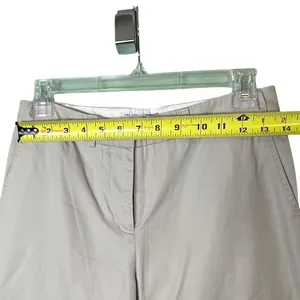 AX Armani Exchange Wide Leg Chino Pants Women's Size 0 Beige High Rise Casual thumbnail 6