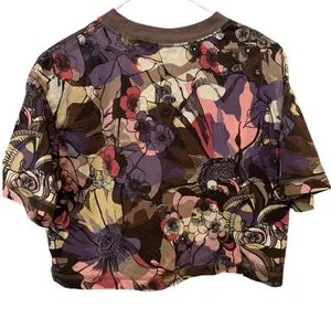 NIKE Femme Patterned Crop Top Size Medium thumbnail 3