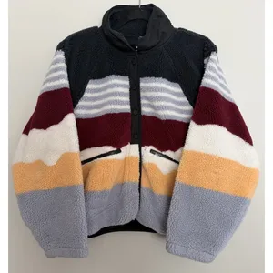 Free People Hit The Slopes Printed Fleece Pullover Women's Size Medium thumbnail 1