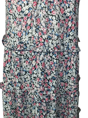 Dear John Whitley dress maxi floral size XS ruffle tiered sleeveless thumbnail 5