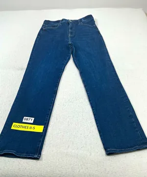 Woman’s Express 90s Slim Super High Rise Blue Denim Jeans 8 short Solid thumbnail 1