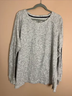 Bobbie Brooks Light Gray Heather Women's Pullover Sweatshirt Size 2X thumbnail 1