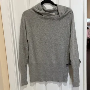Reiss Light Gray Cowl Neck Sweater Wool/Cashmere blend XS thumbnail 2