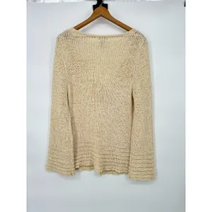 Parkhurst Cardigan Sweater Boho Minimalist Neutral Lagenlook Women Size XL Cream thumbnail 6