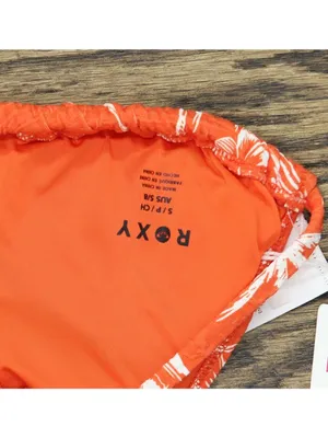 NWT Roxy Womens Double Strap Bikini Swim Top 434002092-RDR-S Red Orange Palm S thumbnail 3