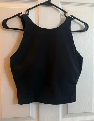 lululemon athletica Black Cropped High-Neck Align Tank thumbnail 1