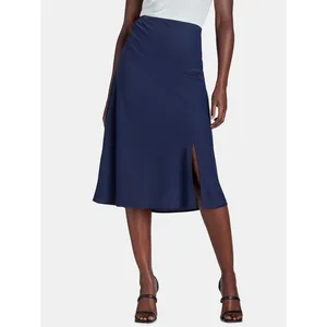 Time and Tru Womens Midi Slip Skirt Dark Navy Size L (12-14) thumbnail 6