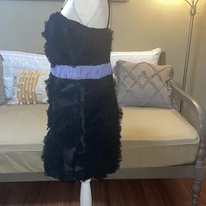 Miss Me Couture Cocktail Little Black Dress Purple Trim thumbnail 11