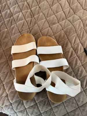 Platform Sandals White Size 8 thumbnail 2